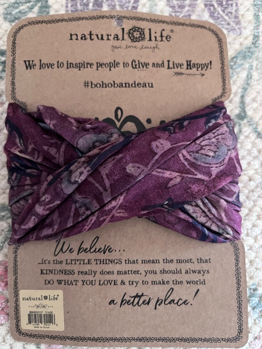 Natural Life Full-size Boho Bandeau Headband - Picture 12 of 14